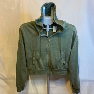 Forest Green Women's Zip-Up Hoodie